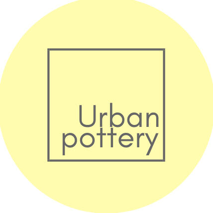 Logo of Urban Pottery, handmade ceramics inspired by Mediterranean color, texture, and light